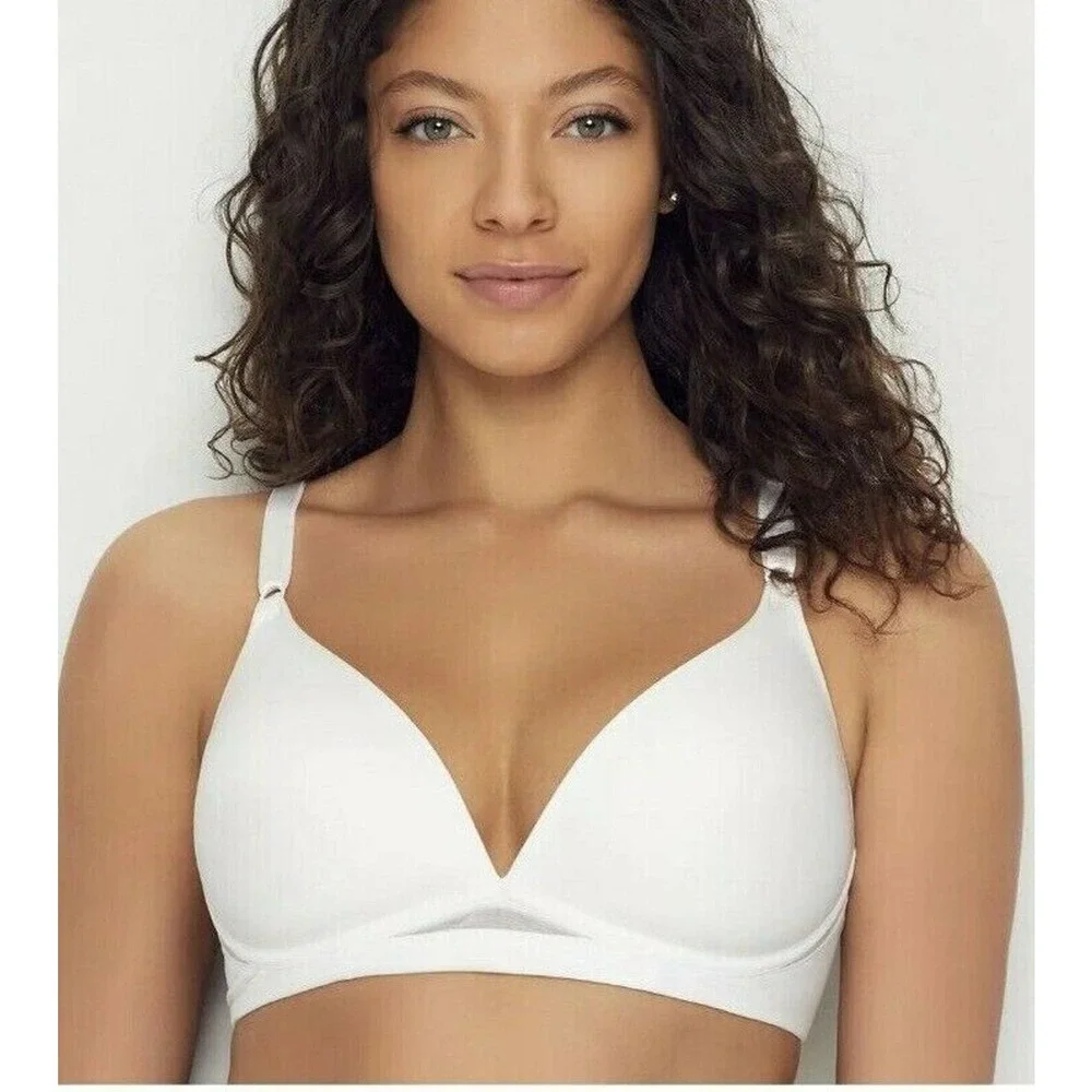 New Warner's Womans Flex Revolution Flexi Wire T-Shirt Bra Sz‎ 34C White NWT